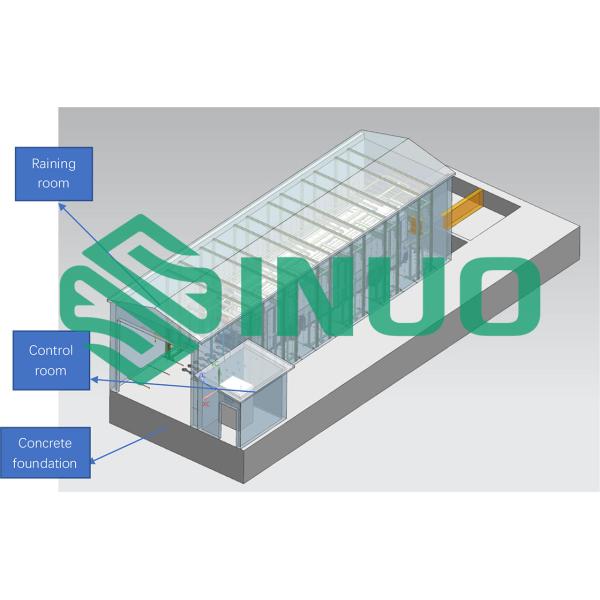 Automotive Car Water Ingress Rain Spray Test Chamber Electric Vehicle Passenger