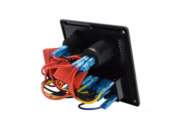 4 Gang Rocker Waterproof Marine Switch Panel 12v For Boat RV Truck Yacht