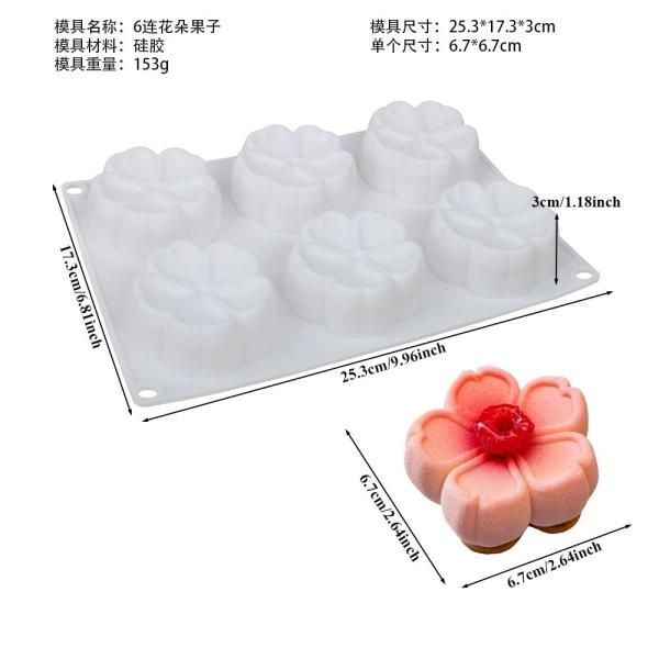Silicone Chocolate Candy Molds Non-stick Daisy Flower Silicone Baking Mold BPA Free, Gummy Molds Silicone Candy Mold For Chocolate Cake Jelly Pudding Handmade Soap Mould