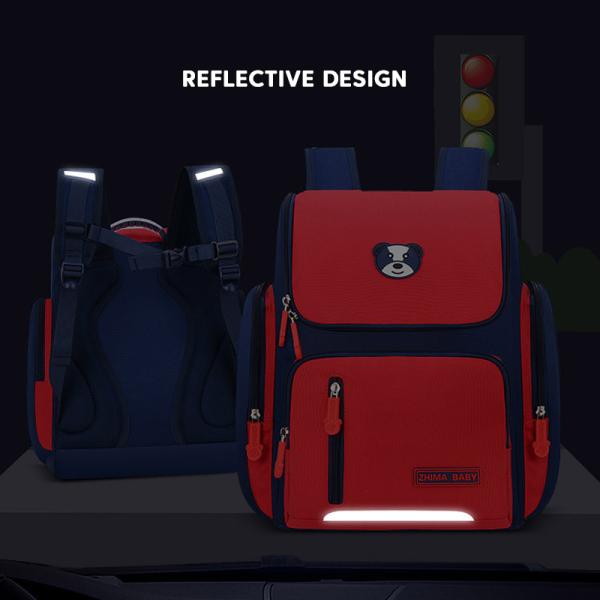 Primary Leather School Backpacks Boys Girls Kids Orthopedic Mochila 42*32*20cm