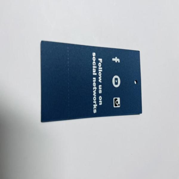 Custom Made Apparel Clothing Hang Tag Accessories Die Cut Printing 300gsm