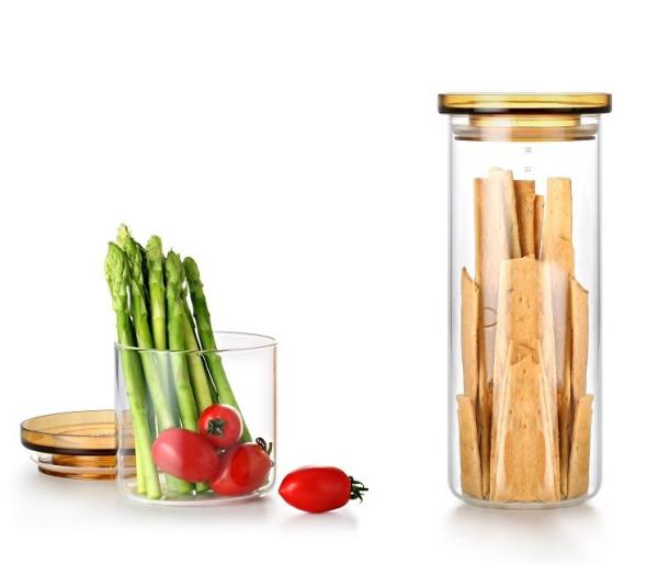 Kitchen Glass Dry Food Storage Containers Food Canisters High Borosilicate Glass