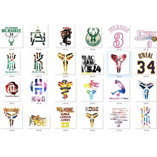 DTF heat transfer stickers Gang heat transfer DTF printing service supports customized batch production