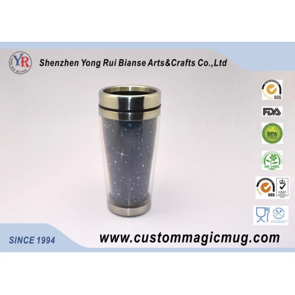 Black Ceramic Custom Magic Mug , 11oz Starbucks Ceramic Coffee Mug