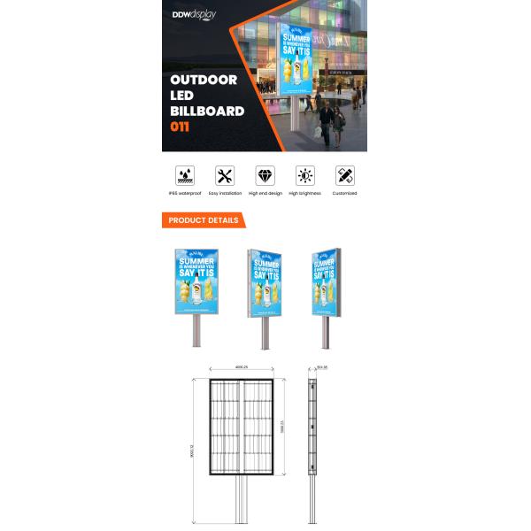 Высококачественный дизайн водонепроницаемый 8000nits IP65 p6 стальной наружной светодиодной рекламной таблички для рекламы