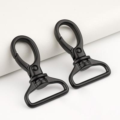 Kangsheng 1 Inch Matt Black Swivel Hook Snap Hook 25mm for Lanyard Strap Customized