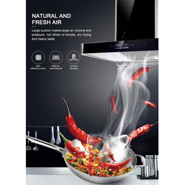 Touch Switch Kitchen Electric Modern Stylish Extractor T Shape Cooker Hood Range Hoods