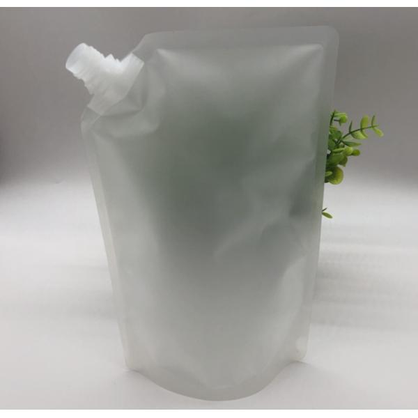 1000ml Color Printing Beverage Self Suction Nozzle Packaging Bag With Spout
