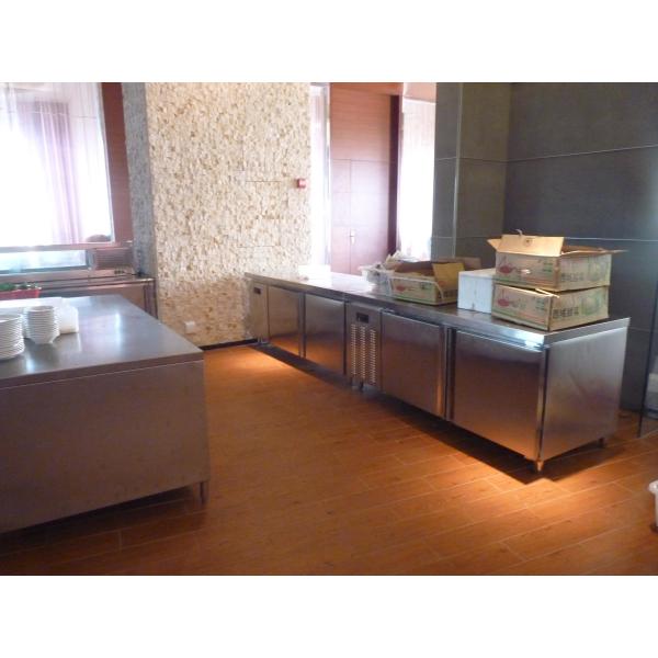 Нержавеющая сталь 2 дверей под встречным холодильником для ресторана кухни