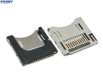 Auto - durabilidade de 11 ciclos do conector de cartão 5000 do PIN micro SD de comprimento carregada