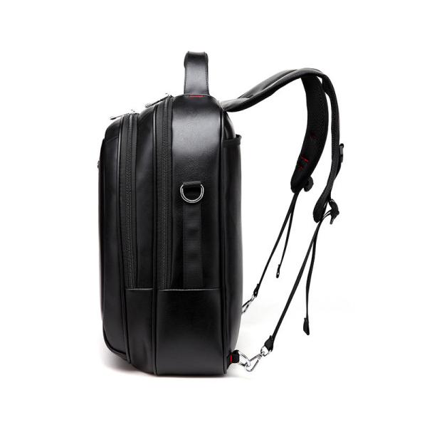 Pu Leather Waterproof Custom Travel Backpack Purse Laptop USB For Man 42x32x14cm