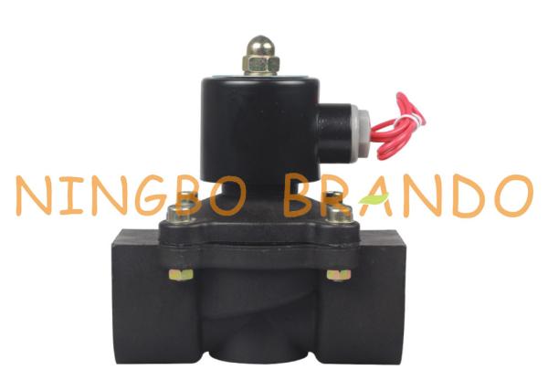 1,5 avance a válvula de solenoide plástica elétrica 12VDC da água do NC de 2 maneiras 24VDC 110VAC 220VAC