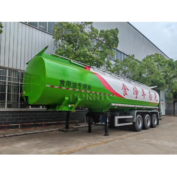 Горячая продажа 3 оси 55000 литров емкость танка пищевого масла полуприцеп / топливный бак прицеп Хорошая цена