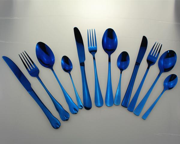 Newto Stainless steel cutlery/blue flatware/wedding cutlery/colorful cutlery