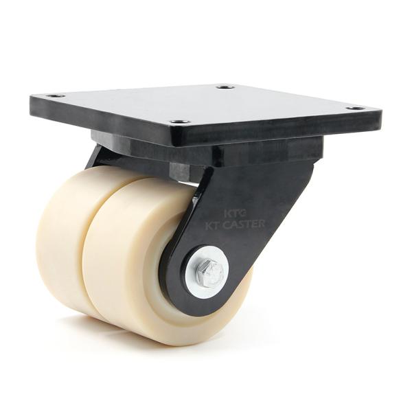 3000kg 6 Inch Heavy Duty Casters Double Wheel Castors Aging Resistance