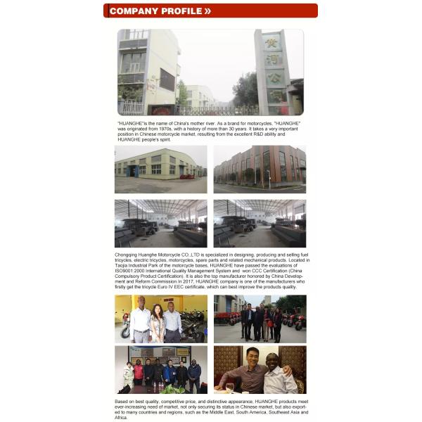 Моторизованный тип телосложения мотоцикла 250W груза колеса 150CC 3 открытый