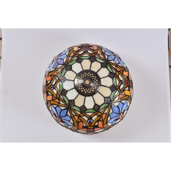 12 Inch European American Pastoral Retro Elk Stained Glass Table Lamp Living Room Bedroom Beside Art Gift Desk Lamp