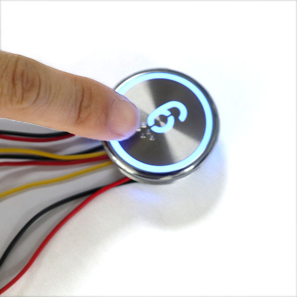 Cutout Size 37 mm Round Stainless Steel Elevator Touchless Button Elevator High Sensitivity No Touch Lift Control Button