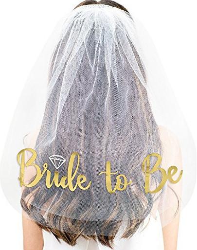 European and American singles party white veil, headband party supplies, bride's headdress, angel headdress,