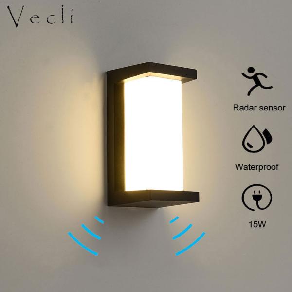 outdoor wall lamp waterproof IP65 outdoor led light with motion sensor(WH-HR-40)