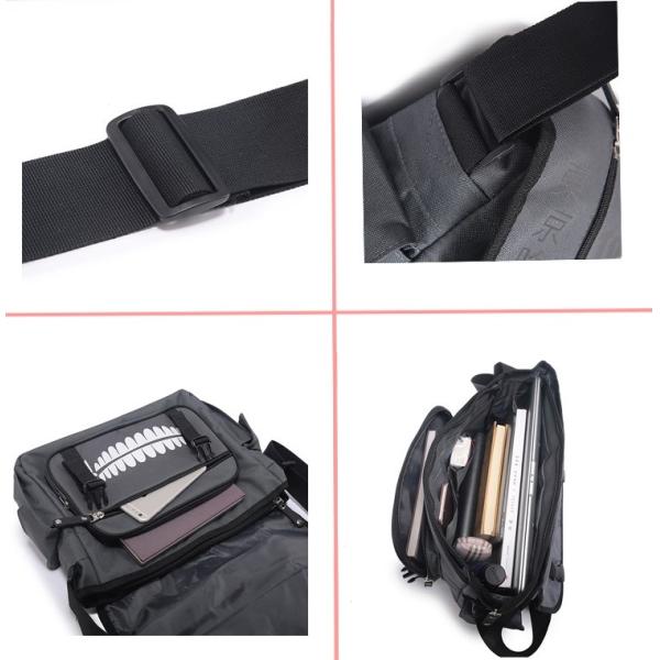 hot selling student buckle anime messenger bags with many pockets,