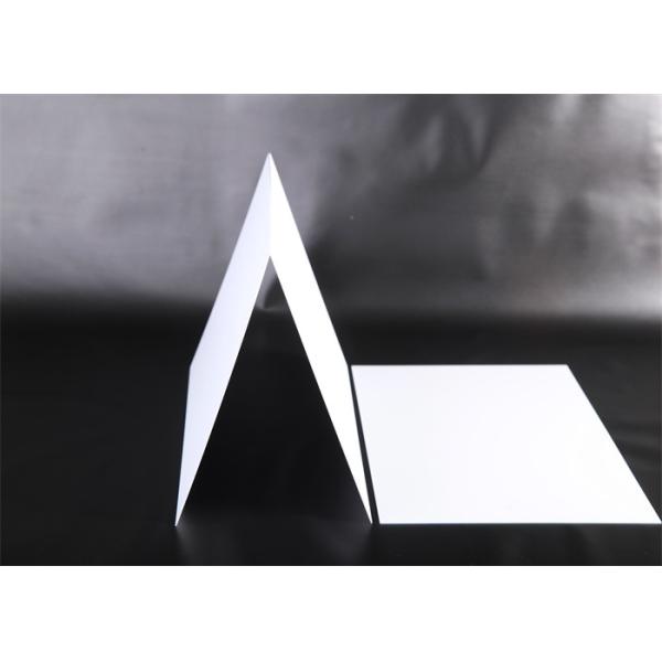Matte White PVC Core Sheet 295x485mm Size Vicat 72 Degree Surface Tension 38 Dynes for Bank Cards