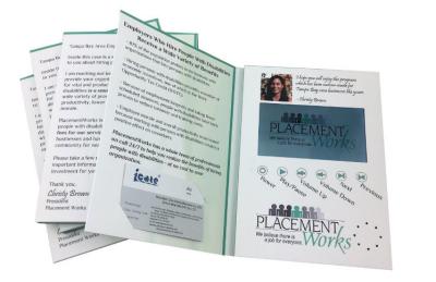 A4 / A5 promotional gifts LCD Video Mailer for advertisement / fair display