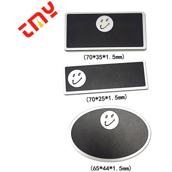 Custom Shape ABS Material Plastic Nametag Blackboard Resurable Chalkboard Name Badges