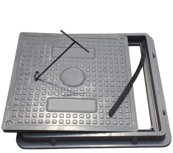 Anti Slip Square Heavy Duty Manhole Cover And Frame / Waterproof Manhole Cover