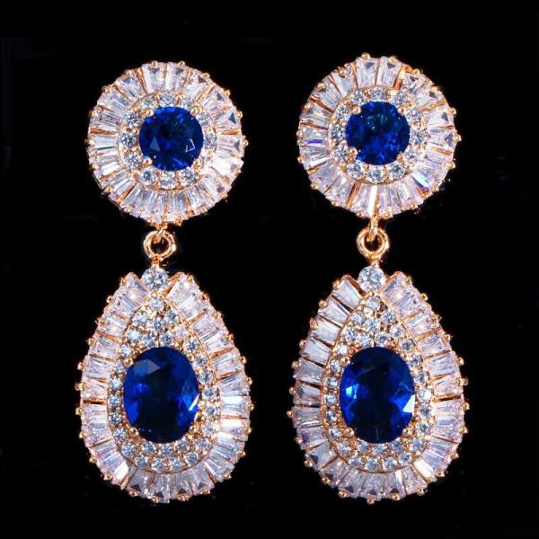Women's WaterDrop Earrings, CZ Earrings For Bride Jewelry Parties Wedding  Jewelry Earrings Necklace jewelry set