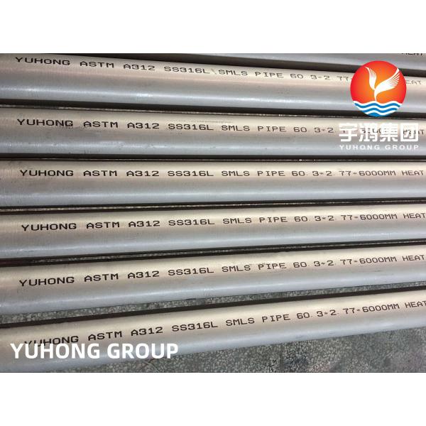 Tubos Sem Costura de Aço Inoxidável e Tubos ASTM A312 TP316/316L Decapado e Recozido de Alta Precisão 6M/PC Caixa De Ma