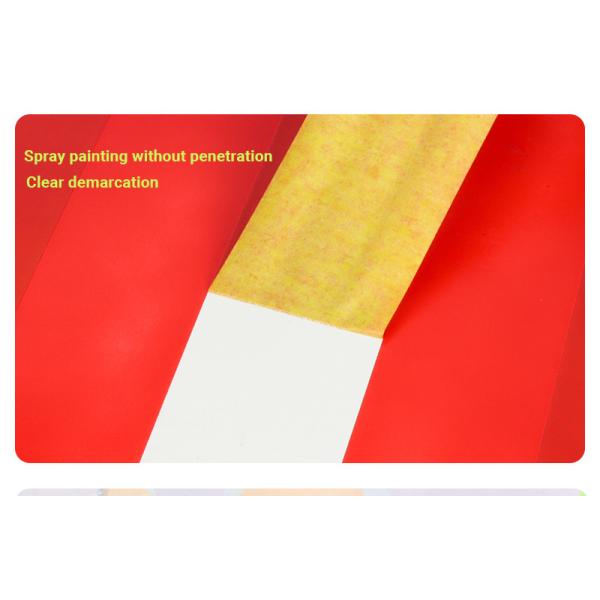 Single-Sided rubber Adhesive 30 Days UV Resistant Precision Masking Tape with Waterproof Delicate Surface for Masking