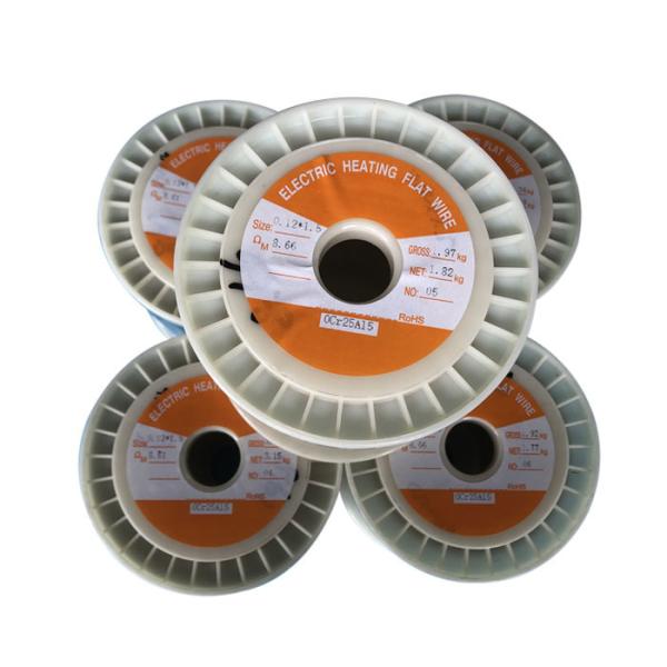 Fio liso de aquecimento da liga 0.12x2.5mm de Cr25Al5 FeCrAl para aparelhos eletrodomésticos