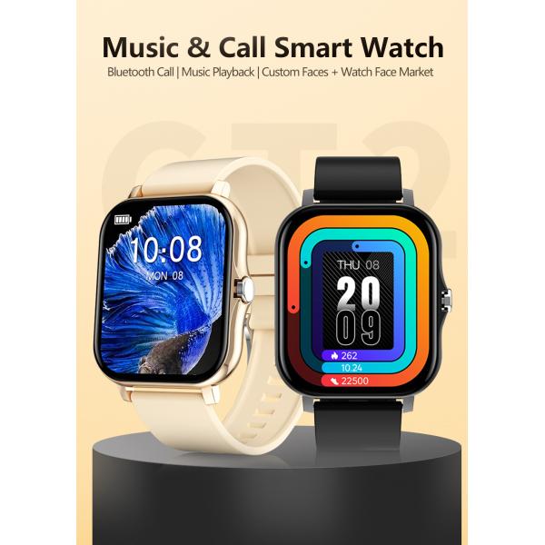 Full Touch Screen Women Men CT02 Smart Watch Square Shape 240x280 IPS