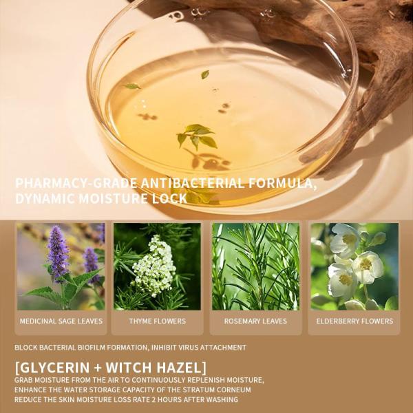 Natural Antibacterial Herbal Hand Soap Foaming Hand Wash Soothing Skin