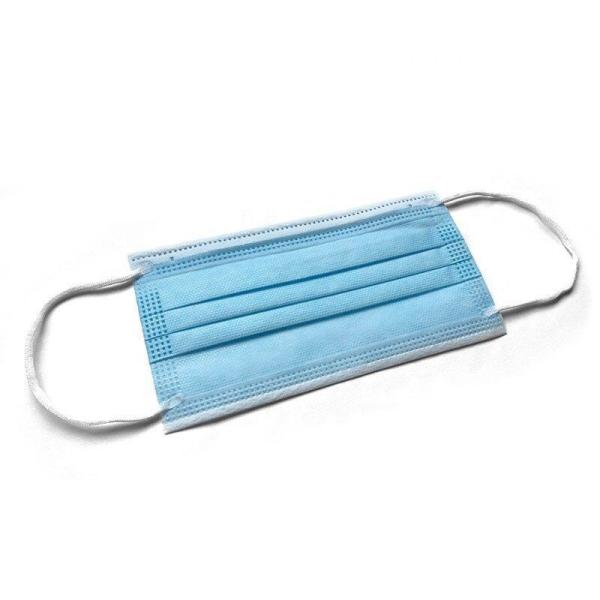 95mm*175mm Size 3 Ply Non Woven Mask Unique Single Pleated Design To Prevent Fluid Pooling