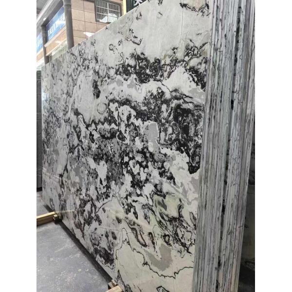 Hotel and Home Design Big Slab Panda White Granite Black Veins Kitchen Countertops
