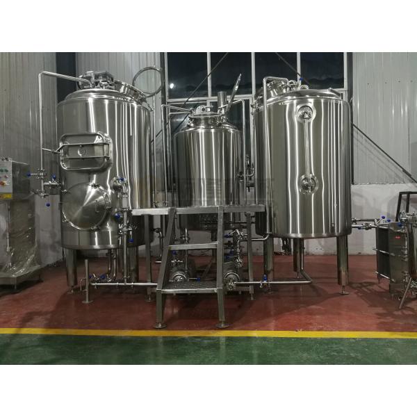 Stainless Steel 3 Vessles 500L Mini Brewery With 8 Fermentation Tanks
