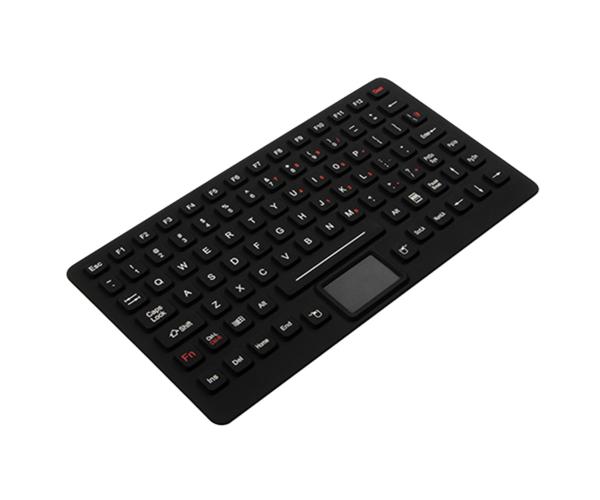 Teclado retroiluminado industrial do silicone IP65 com o Touchpad selado para o computador