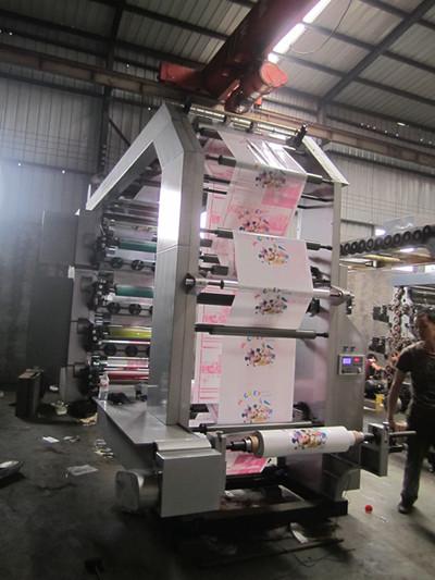 HDPE LDPE Film Flexographic Printing Machine With Automatic EPC Device 60 - 80m/min