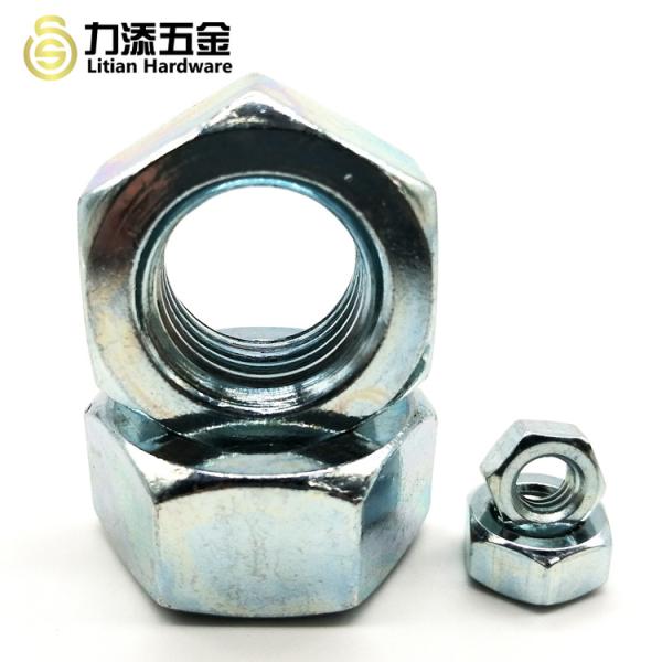 M6 M8 M10 Carbon Steel Hex Nut Black Oxide Galvanized Din 934
