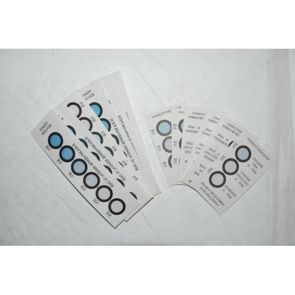 DMF Free Six Dots Blue To Pink Humidity  Indicator Card For  Packages of  Electronics