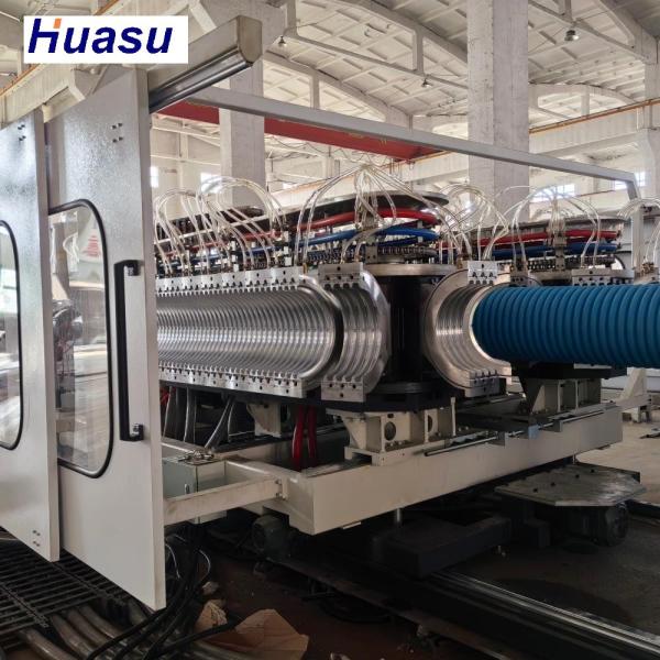 High Speed Double Wall Corrugated Pipe Extrusion Line with Planetary Cutting and 32-1600mm Diameter Range