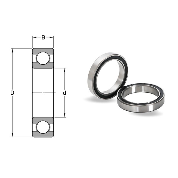 High Concentricity Deep Groove Ball Bearing 6904-2RS 1000904 20*37*9mm Agricultural Machinery Bearing