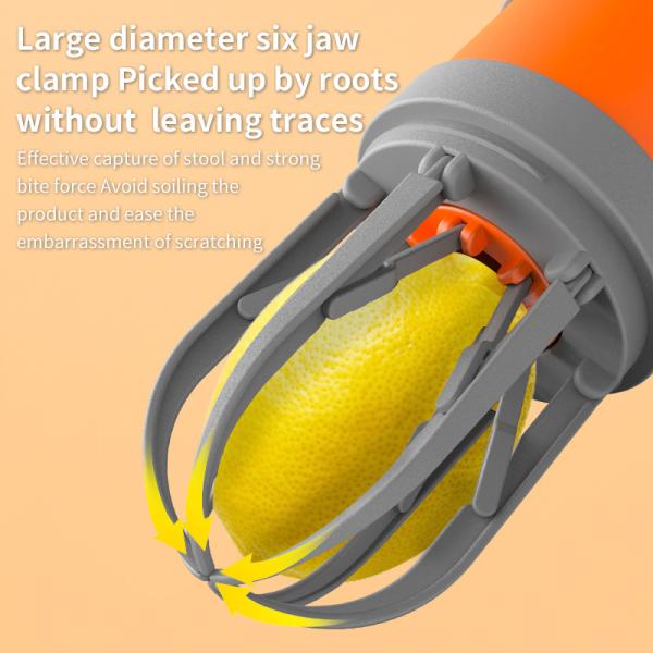 Accesorios para mascotas de plástico Eco-friendly Portable Poop Scooper para perros Naranja