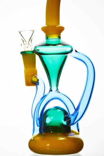 Барботер MultiColor стеклянной трубы водопровода снаряжения лиманды кальяна 5mm Recycler стеклянной стеклянный