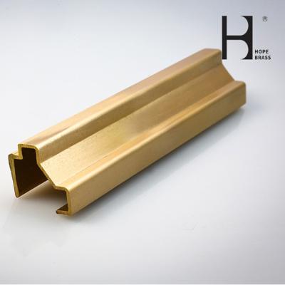 C38000 Decorative Brass Profile CE Certification With Brushed Surface