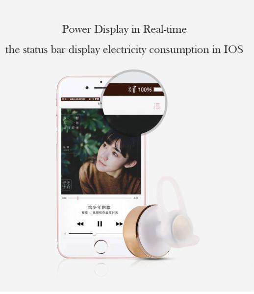 Producentre PDCM99 V4.0 Mini Wireless Headphone Earpiece BT Earphone Stereo Music Call Reminds Handsfree for Mobile Phon