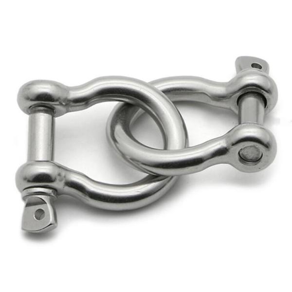 5mm Stainless Steel Bow Shackle for Paracord Bracelet Silver Plated Low Shipping Cost