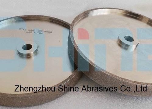 9A1 10 Inch 8 Inch Cbn Grinding Wheel Electroplated Bond Dry Grinding